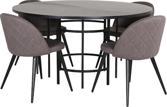 Spisegruppe furniture/fashion Copenhagen Ø140 cm med 4 Velvet Stoler Spisegruppe furniture/fashion Copenhagen Ø140 cm med 4 Velvet Stoler