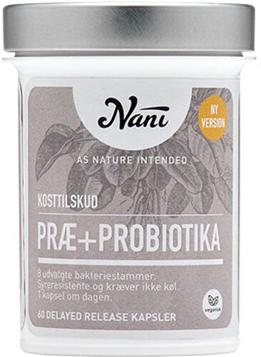 Nani Præ+Probiotika 60 Kapsler Nani Præ+Probiotika 60 Kapsler