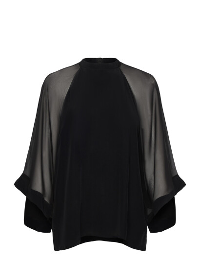 Filippa K Sheer Raglan Blouse Black 32 Filippa K Sheer Raglan Blouse Black 32