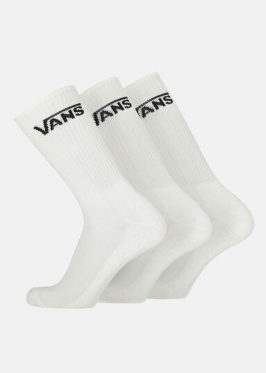 Vans Mn Vans Crew (9-13 3pk)-B White 2 Onesize Bomullssokker