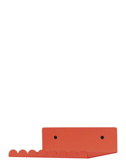 NOBODINOZ Steel Wall Shelf Small 20X16X6 - Red - ONE SIZE