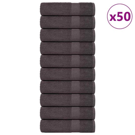 Håndklær FROGN 50 stk antrasitt 50x100 cm 360 gsm Håndklær FROGN 50 stk antrasitt 50x100 cm 360 gsm