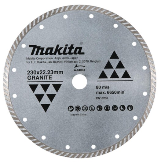 Makita A-84084 Diamantblad 230x22.23 mm tørr granitt Maskintilbehør & forbruk Makita A-84084 Diamantblad 230x22.23 mm tørr granitt Maskintilbehør & forbruk