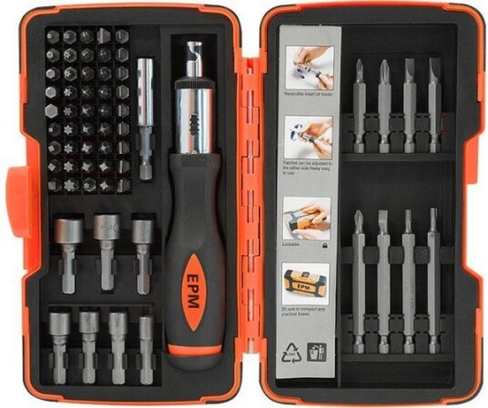 Epm Skralleskrutrekkerbits 62 Stk. (E-400-0393)