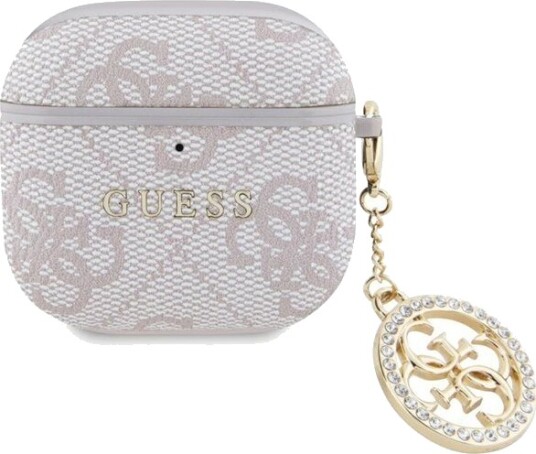 Guess AirPods 4 4G Strass Charm etui   Rosa