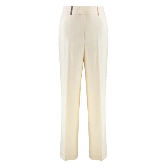 Peserico Dame Bukser Beige M Peserico Dame Bukser Beige M