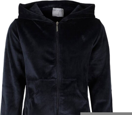 Vilje & Ve Hermine Velour Hettjakke Dark Navy (128 / 8 år)