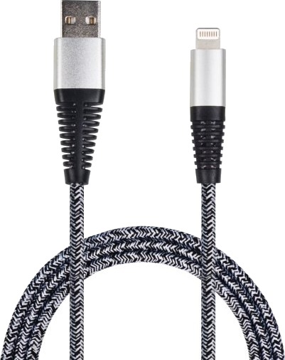 2Go 795952, 1 M, Lightning, Usb B, Hankjønn, Hankjønn, Sølv