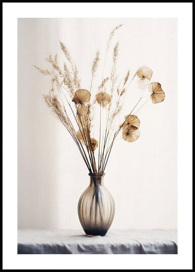 Vase with Dried Flowers  Plakat Plakat / 50x70cm