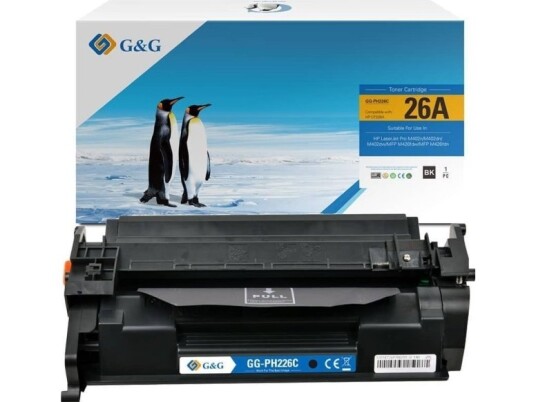 G&G Toner G&G-Kompatibel Toner Med Hp Cf226a Canon 052 Nt-Ph226c Hp 26A Svart 3100S G&G Toner G&G-Kompatibel Toner Med Hp Cf226a Canon 052 Nt-Ph226c Hp 26A Svart 3100S