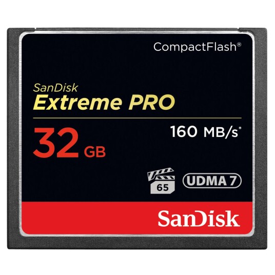 Sandisk CF Extreme PRO 160MB/S 32 GB UDMA 7 Sandisk CF Extreme PRO 160MB/S 32 GB UDMA 7