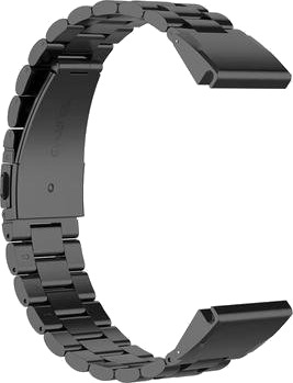 Garmin QuickFit 26mm / Garmin Fenix 7X / 7X Pro / 6X Klokkebånd i rustfritt stål med 3 perler Sort Garmin QuickFit 26mm / Garmin Fenix 7X / 7X Pro / 6X Klokkebånd i rustfritt stål med 3 perler Sort