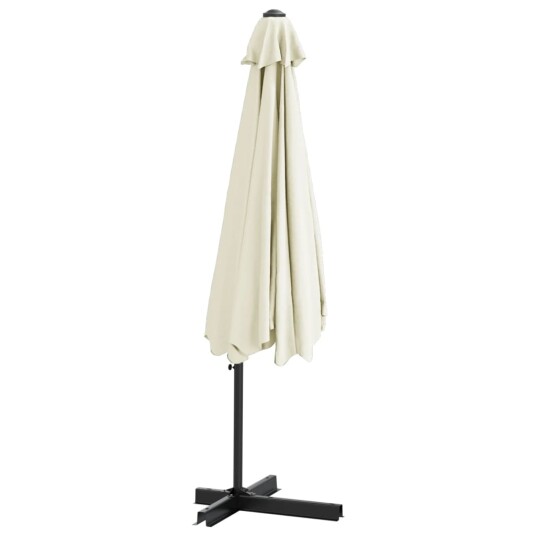  Parasoll med stålstang 300 cm sandhvit