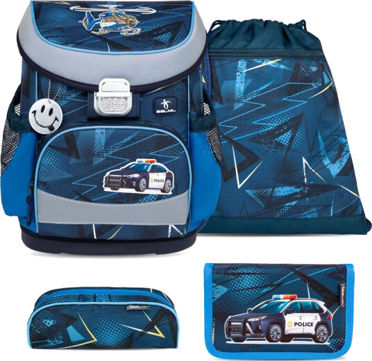 Politi Skolesekk Med 4 Deler Belmil School Bags 879747