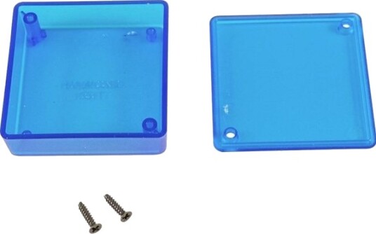 Hammond Electronics 1551Ttbu Universalkabinett 60 X 60 X 20 Abs Blå Transparent 1 Stk