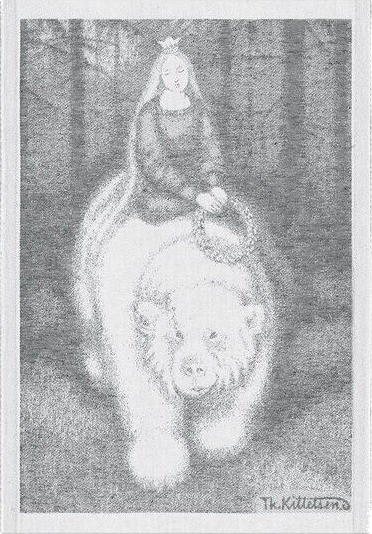Ekelund Kjøkkenhåndkle 35x50 cm Kvitebjörn grå