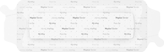 Mepilex Border Post-Op operasjonsbandasje 10 x 25 cm 10 stk