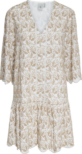 Y.A.S Aprilla 3/4 Dress Hvit XS