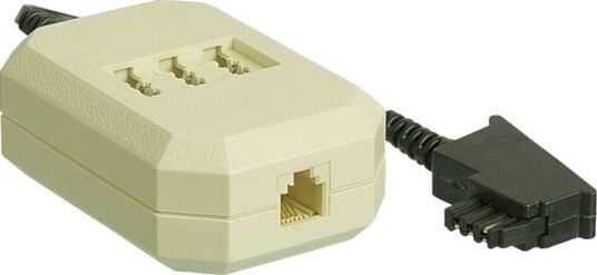 Goobay Telefonadapter Tae F Hann Til Rj 11 Tae Nfn Hunn 20 Cm Svart