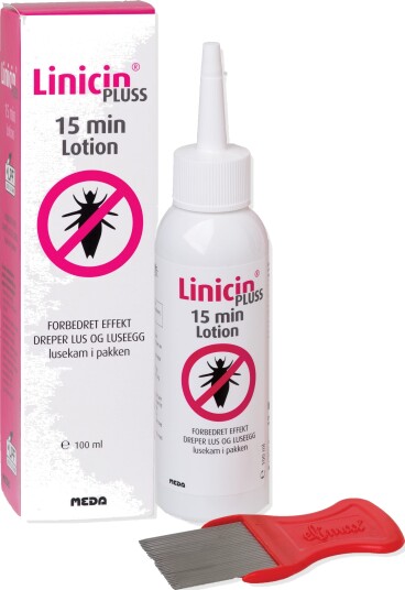 Linicin Pluss Lotion lusemiddel 15 min 100 ml Linicin Pluss Lotion lusemiddel 15 min 100 ml