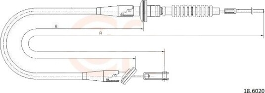 Clutchkabel COFLE 18.6020 Clutchkabel COFLE 18.6020