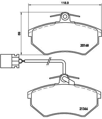 Bremseklosser BREMBO P 85 034 Bremseklosser BREMBO P 85 034