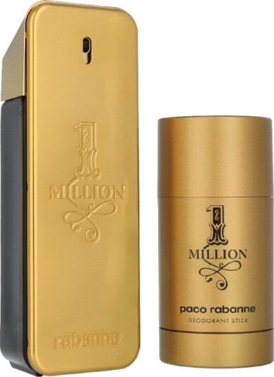 Paco Rabanne 1 Million Gavesett for Menn med 100ml Eau De Toilette og 75ml Deodorant Stick