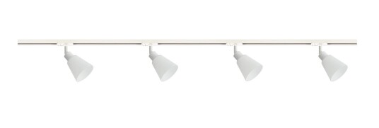 Link Koniekel 1,8 meter spottskinne med 4 spotter - Hvit
