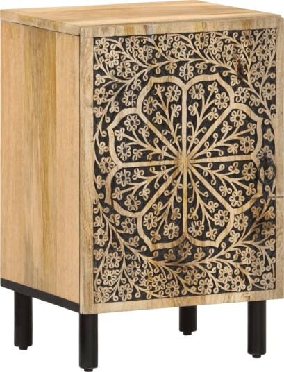 Baderomsskap 38x33x58 cm heltre mango