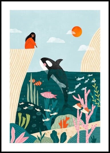 Underwater Scene Plakat / 30x40cm