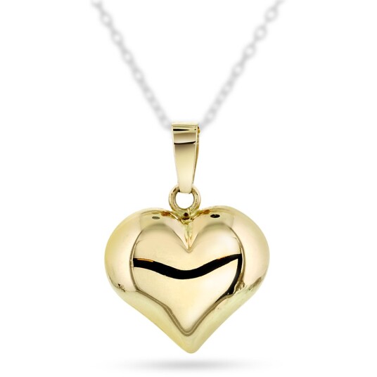Pan Jewelry, Anheng i 585 gult gull med hjerte Pan Jewelry, Anheng i 585 gult gull med hjerte