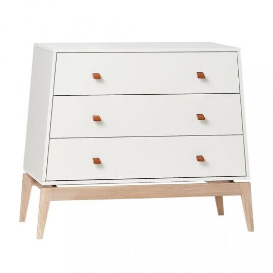 Leander Luna kommode Hvit/Eik Leander Luna kommode Hvit/Eik