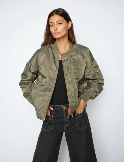 MOS MOSH Mmruby Bomber Jacket Khaki green L