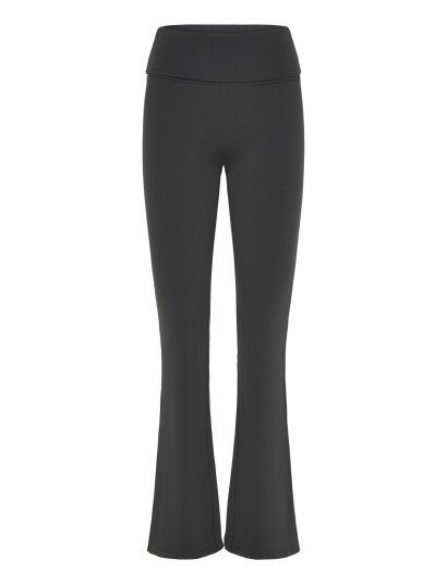 Weekday Folded Waist Flared Yoga Tights Grey M