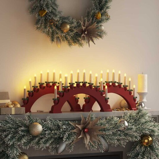 vidaXL Julelys Bue med 10 LED Lys 3 stk. LED-lys Varmhvit