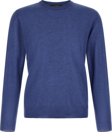 Zanone Herre Strikkevarer Blå 2XL,