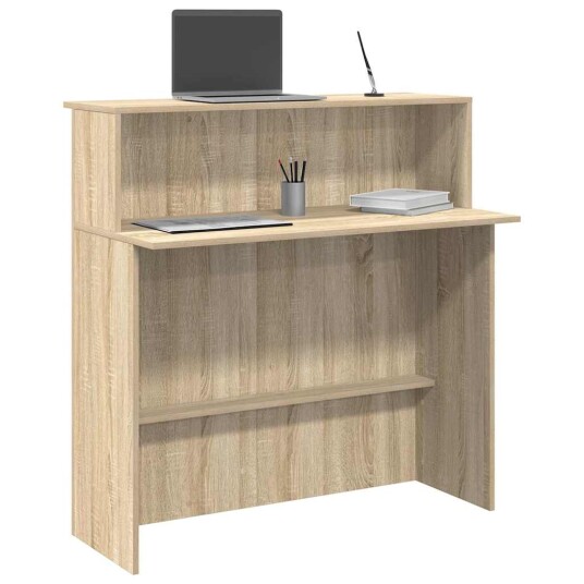  Resepsjonspult sonoma eik 100x50x103,5 cm konstruert tre