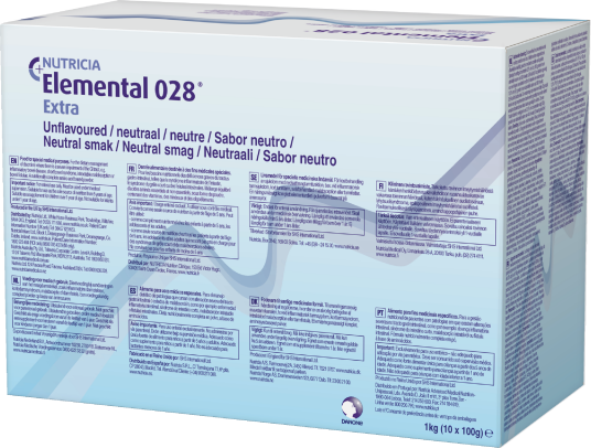 Elemental 028 extra unflav pulver 10x100 g Elemental 028 extra unflav pulver 10x100 g