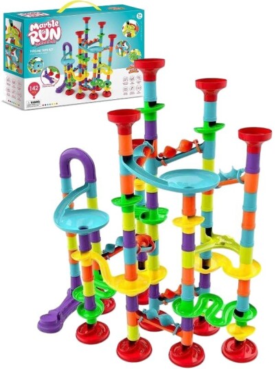 Marble Run Kulebane For Barn 142-Dels Stem-Byggesett