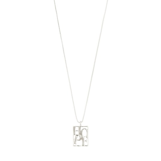 Pilgrim LOVE TAG HOPE halskjede sølvbelagt Pilgrim LOVE TAG HOPE halskjede sølvbelagt