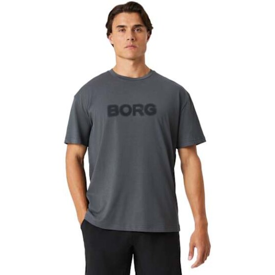 Bjørn Borg Borg Gym Oversized T Shirt Herre Asphalt L