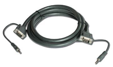 KRAMER VGA & Audio -  7,5 m 26 AWG Mørk Grå Kabel