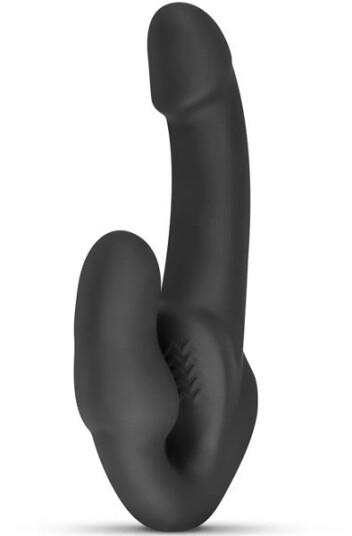 Morgan Strapless Strap-On Dildo Black 22 cm
