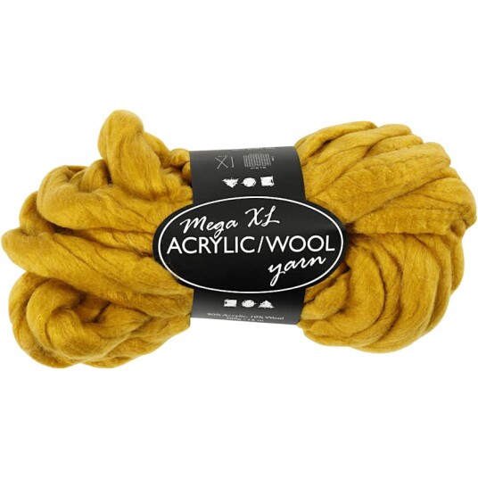 Creativ Company Akrylgarn  Xl med Ull 15 m Str Mega 300 g