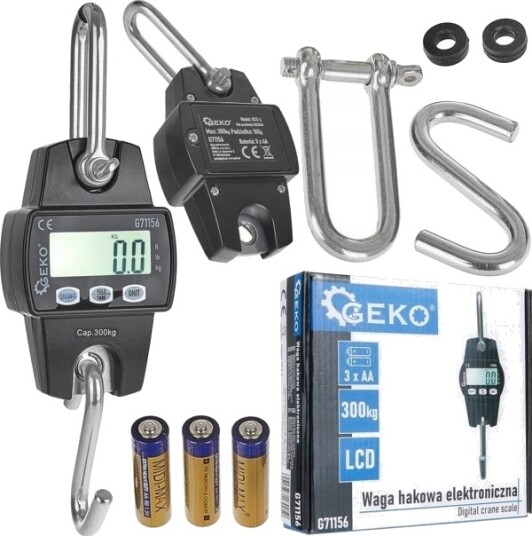 Geko Veiekran Hengvekt Elektronisk Lager 300 Kg 20 Geko Veiekran Hengvekt Elektronisk Lager 300 Kg 20