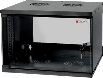 Techly Professional D320 Rack Skap Veggmonterbar Svart Ral 9005 6U 19" Techly Professional D320 Rack Skap Veggmonterbar Svart Ral 9005 6U 19"