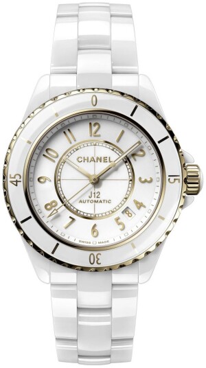 Chanel Dameklokke H9540 J12 Hvit/Keramik Ø38 mm