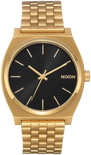 Nixon Dameklokke A0452042 00 The Time Teller Sort/Gulltonet stål