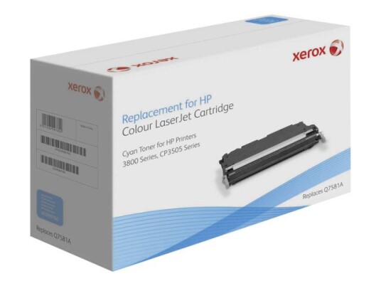 Xerox - Cyan - Kompatibel - Tonerpatron Alternativ For: Hp Q7581a - For Hp Color Laserjet 3800 3800Dn 3800Dtn 3800N Cp3505 Cp3505dn Cp3505n Cp3505x
