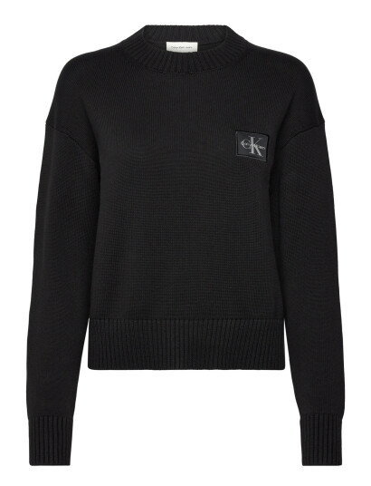 Calvin Klein Jeans Ck Embro Badge Sweater - Black - XS